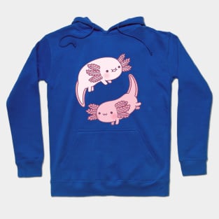 Cute Axolotls Yin Yang Hoodie